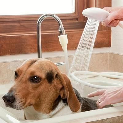 1 Stück Wasserhahn Haarewaschen Dusche Haustier Katze Hund Badewasserhahn Sprüher Mehrzweck-Wasserhahn Dusch-Sprühkopf Bequem Einfache Installation