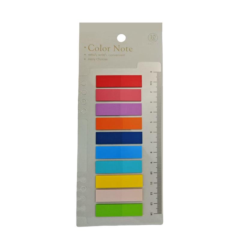 

Morandi Color PET Sticky Notes Set - Index Tabs & Colored Notepad Combo