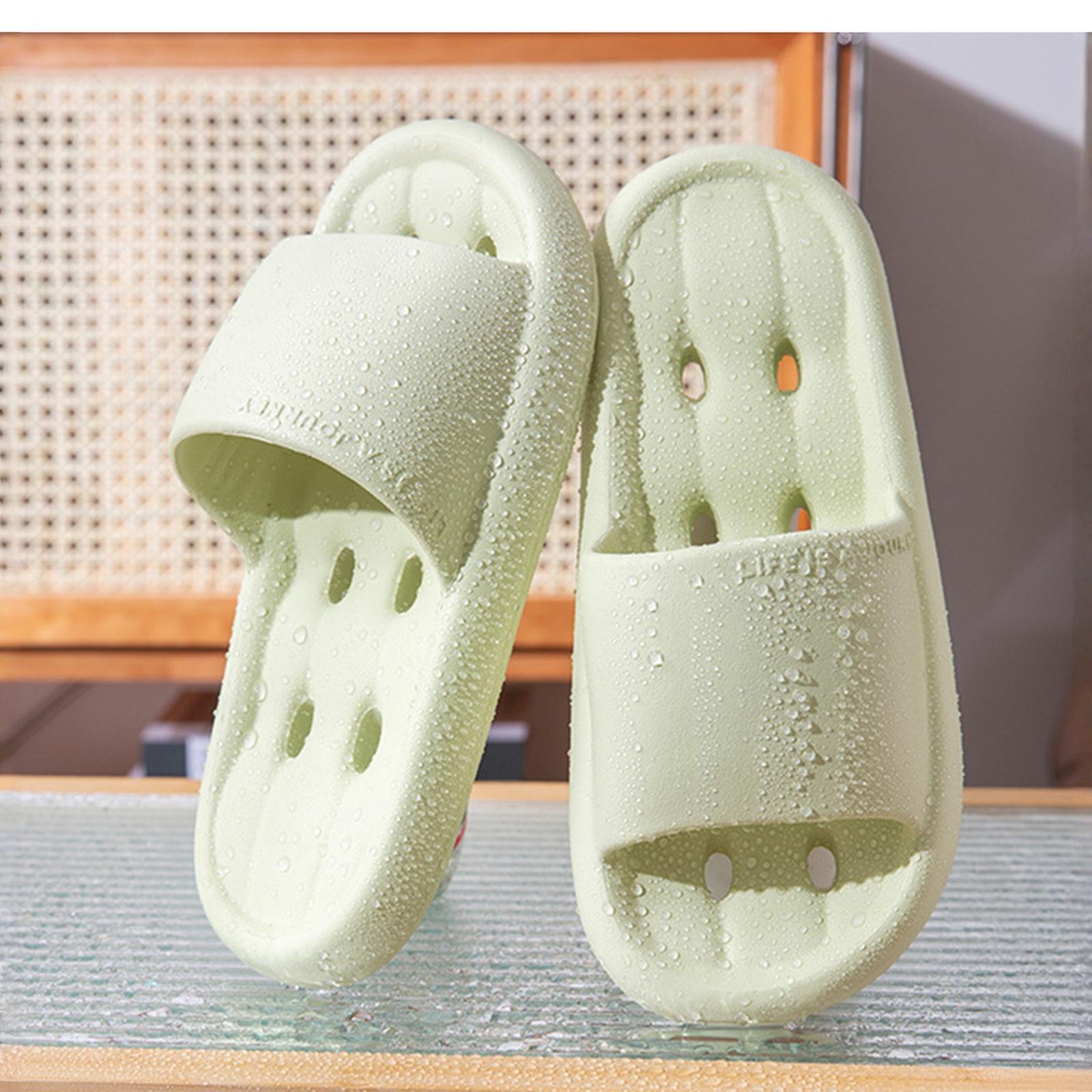 

Women s Summer Bathroom Slippers Non- Odor-Resistant Leakage Silent Indoor 38 зелений