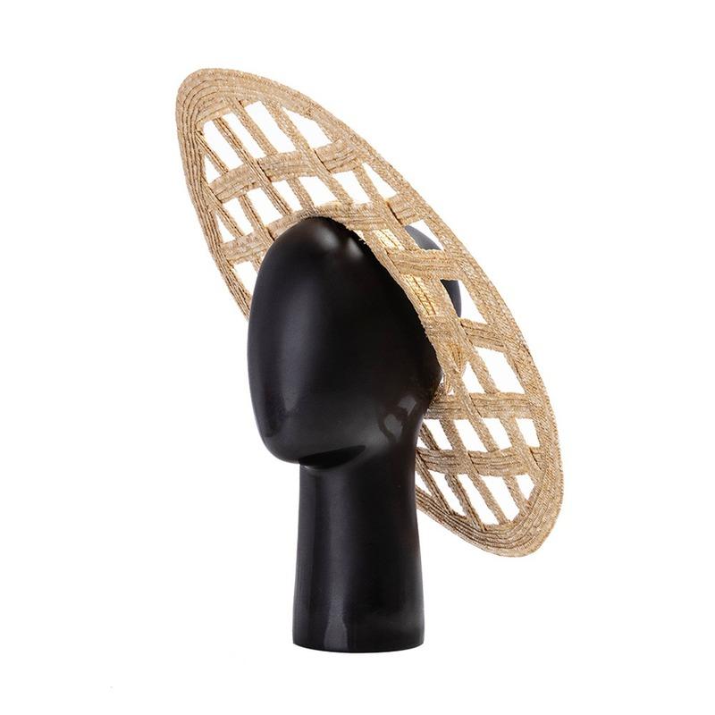 2022 hollow hand-woven large-brimmed straw straw hat outdoor beach travel style straw hat
