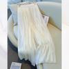 Iridescent Gauze Wide-Leg Skirt Pants for Women - 2025 Summer Fashion, Slimming, Drapey, and Versatile Casual Wear