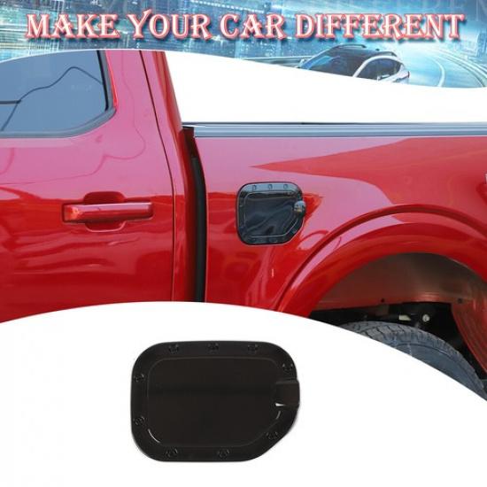 Exterior Auto Gas Fuel Tank Cover Trim Oil Filler Gas Door Cap For Ford F150 21+