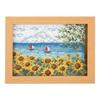 Olympus Thread Embroidery Kit Stitch Kit August Sunflowers and the 20cm X 15cm 7548 "Cross Sea"