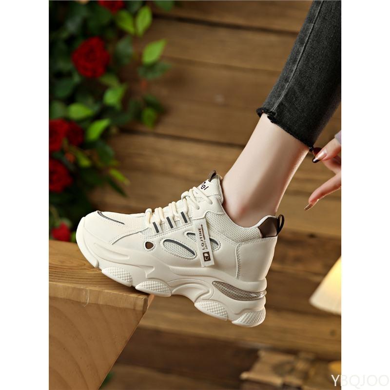 2026 New Spring Sports Shoes Casual Woman Comfortable Breathable Running Shoes Women Thick Bottom Ultra-light Sneakers