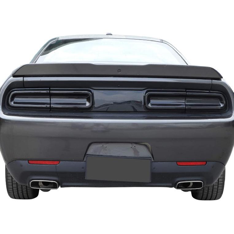 JeCar Smoked Tail Light Covers Rear Light Guards Exterior Accessories Compatible With Dodge Challenger 2015-