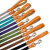 Dog Collar Leash Set Nylon Leather Dogs Necklace Pet ID Tag Collars 5ft Walking Lead Rope For Dogs Pug