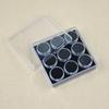 9 Slot Crystals Display Box with Sturdy Acrylic and Soft Interior Accessory for Jewelry and Gemstones Presentation