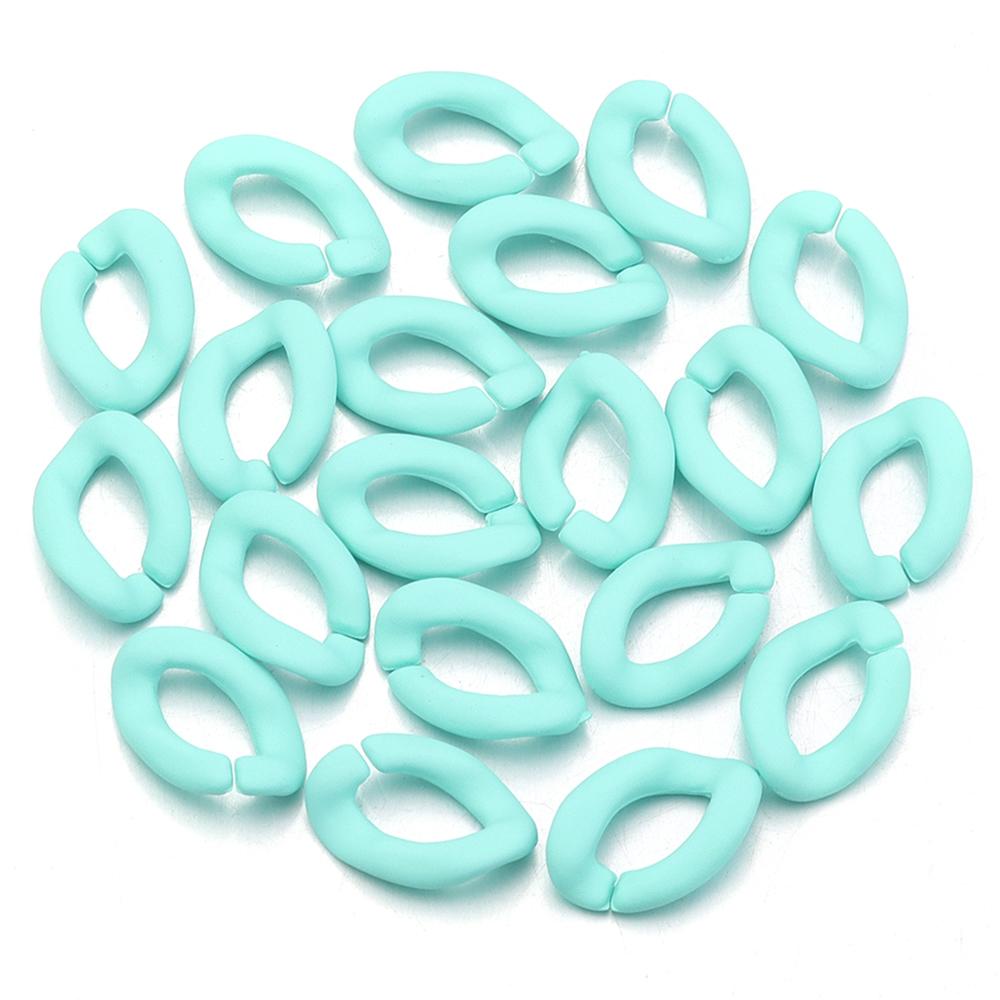 20pcs 17x11mm Acrylic Link Chain Candy Color Assembled Parts Loose Beads for DIY Jewelry Making Bracelets Necklace Accessories