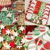 Hot 12Pcs Christmas Cookie Cutter Stainless Steel Bell Christmas Tree Fondant Cake Mold Baking Tool Mousse Ring Cookie