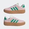 Кроссовки Adidas VL Court Bold Women прозрачный розовый/корт зеленый/коричневый белый