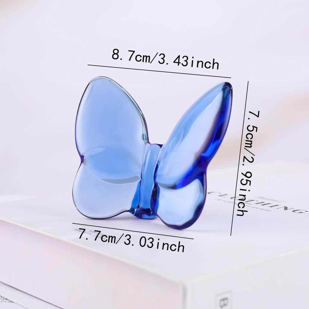 Creative Crystal Butterfly Ornament - Large Butterfly Design for Desk, Wedding, or Anniversary Decor
