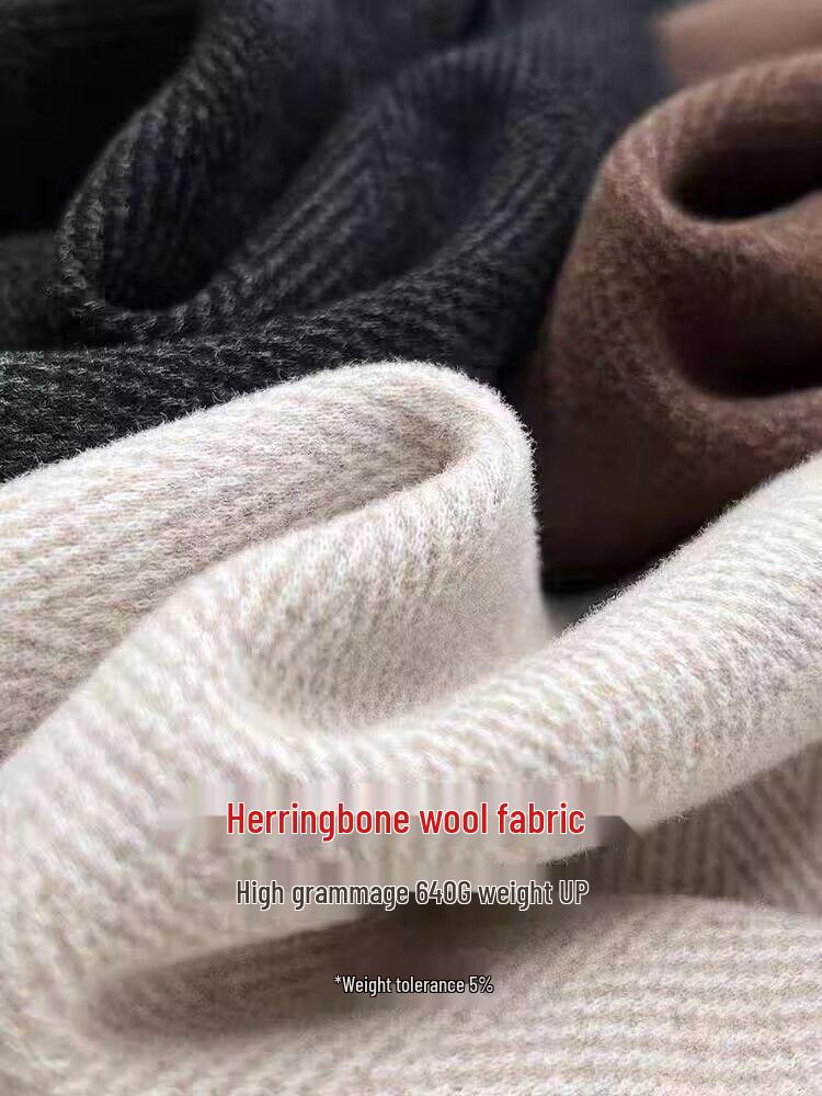 Pantalones de Lana de Cintura Alta con Terciopelo para Mujer Talla Grande - Gruesos, Adelgazantes, Corte Holgado para Otoño e Invierno