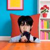 Kim Ddohoon Singer Pillow Case Pillow Case Plush Fabric Soft Double Sided Print Home Sofa High Quality Cushion