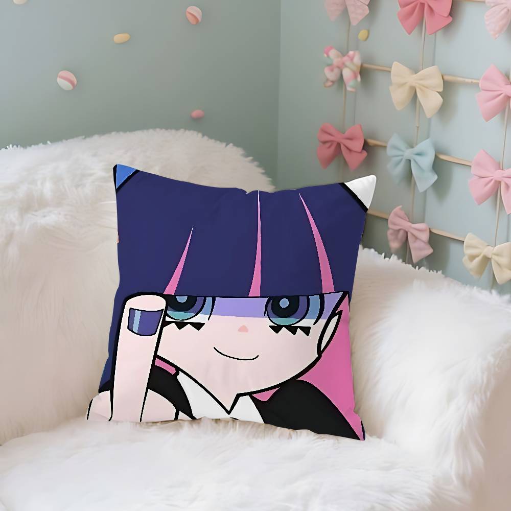 Anime Ppanty And Sstockings Throw Pillow Covers Pattern Cushion Cover Suitable For Sofa Bedroom Car Pillow Cover