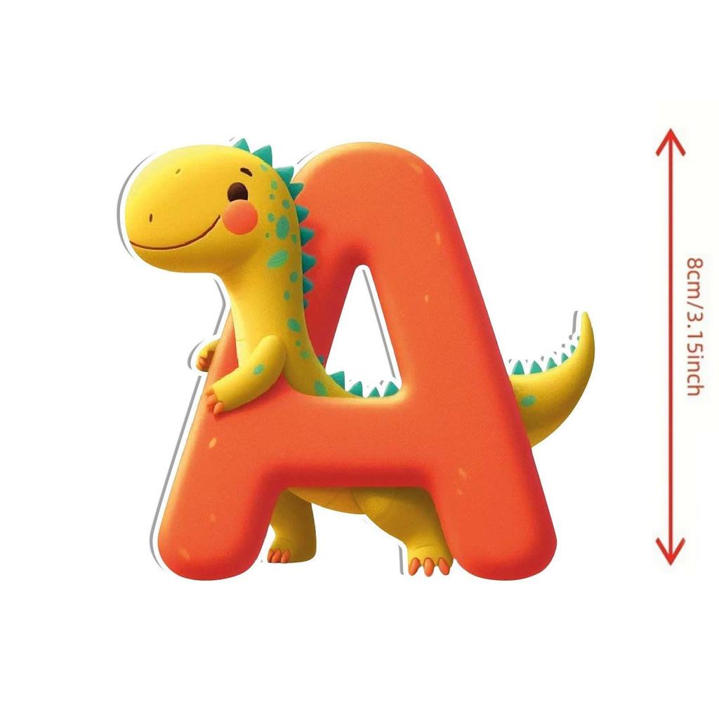 26 Letters Easter Dinosaur Pendant Acrylic Letters Easter Decoration Pendant