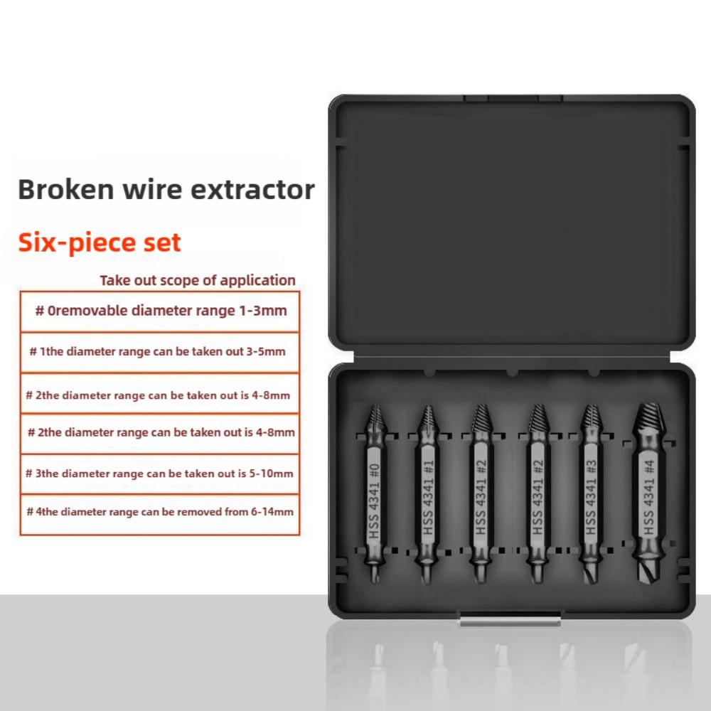 Damaged Screw Extractor Set HSS Drill Bit Stripped Broken Remover Small Easily Quickly Take Out Kit Easy Demolition Power Tools