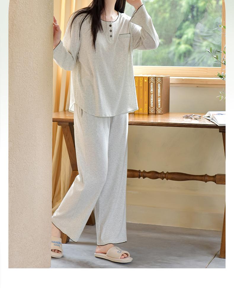 Xuan Liang [7A Antibacterial] 2026 New Pajama Women's Spring and Autumn Tencel Cotton Long Sleeve Lyocell Cotton Home Furnishing Set