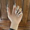 Sottocultura Gothic Punk Design Oscuro Lega Neutra Anello Dito Minoritario per Uomini e Donne Anelli per Unghie Anello Punta Dito