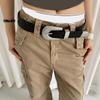 Punk PU Belt Western Theme Wide Belt For Women Men With Pin Buckles And Metal Studs for Casual Wear and Formal Event