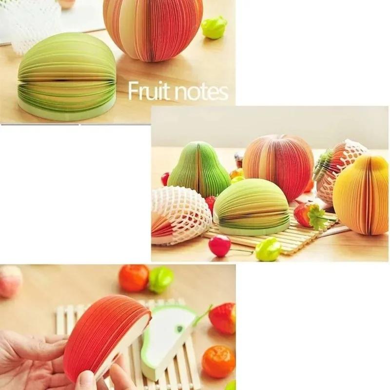 New Creative Note Pad Office Stationery Fruit and Vegetable Note Bookmark Sticker Sticky Note Notebook Writing Student Supplies