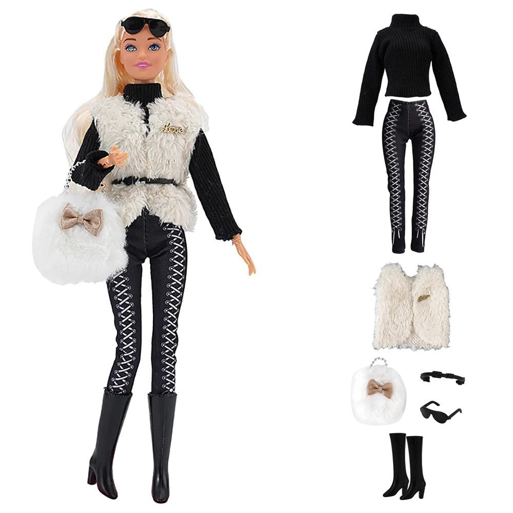 NK Official New Winter Clothing 1/6 Doll Accessories Fashion Lady 11.5 Inch Doll Clothes Modern Dress For Girl's Doll Gift JJ