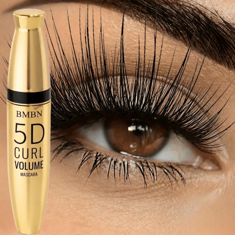 BMBN Curl Volume Mascara, Waterproof Smudge-Proof Black Mascara, Lengthening Thick Curly Eyelashes, Fiber Mascara for Long Lasting Eye Makeup