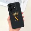 For Tecno Spark 20 Case Spark 20C Cute Crown Letters Cover Soft Silicone Phone Case For Tecno Spark 20 Pro Spark20 C Fundas Capa