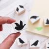 Cute and Stylish Wooden and Rubber Stamp Set Featuring Birds Perfect for Letter and Made In (crow, Finch, Etc.). Postcards, Stationery, Paper,