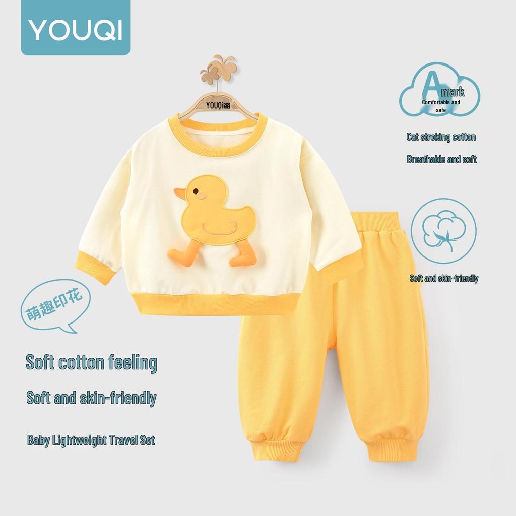 Autumn and Spring Baby Hoodie & Pants Set - Youqi Kids Wear