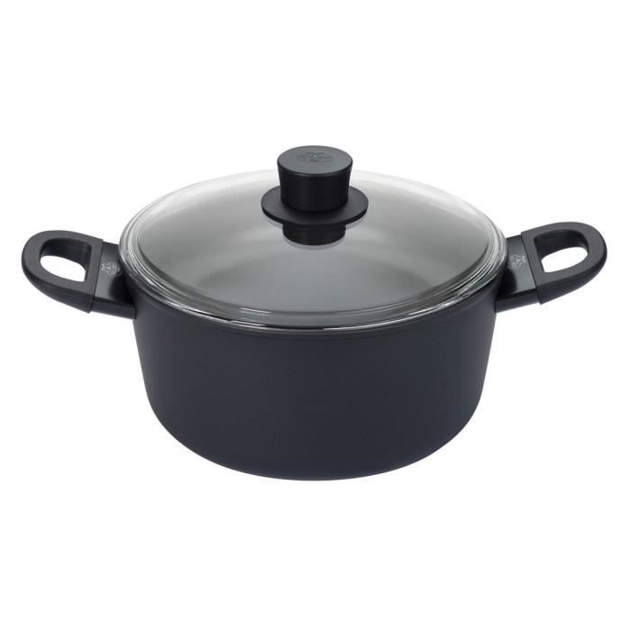 Casserole à Sauce - BALLARINI - 75002-921-0 - Rond - Noir - Aluminium 24 cm