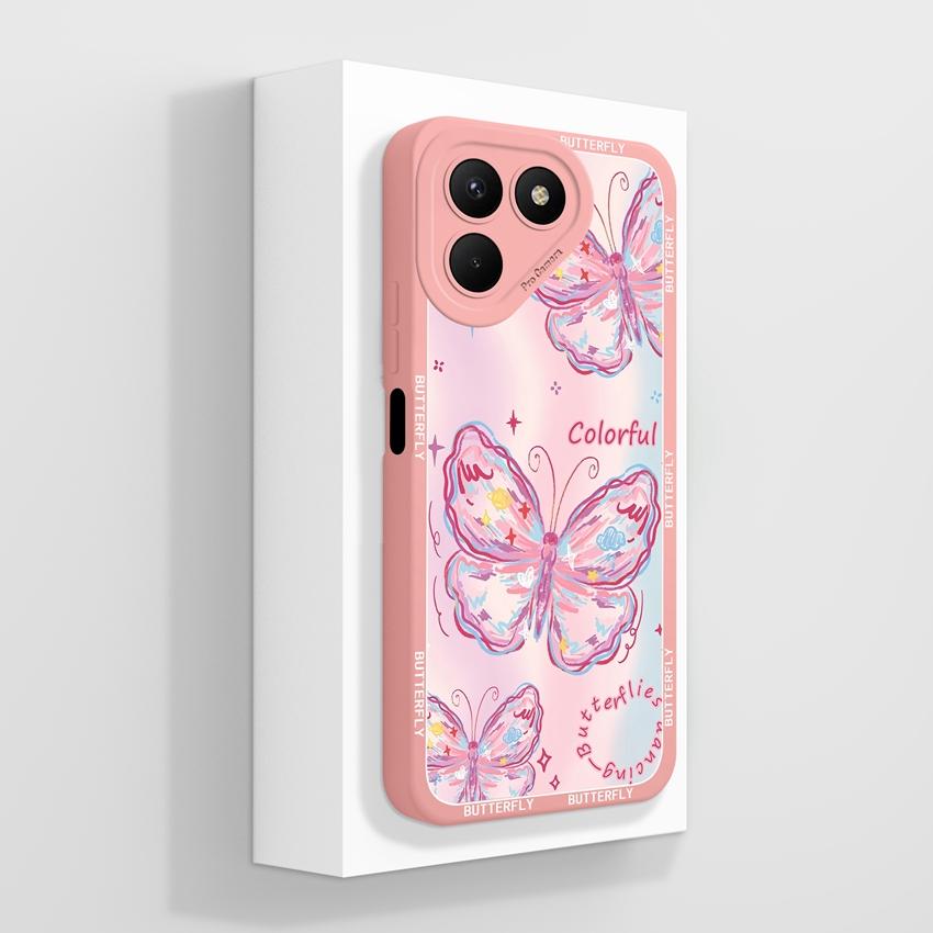 For Tecno Pova 7 6 5 4 Pro Pop 8 9 10 10C Flying Astronaut Phone Cases Camera Protection Liquid Silicone Shockproof Back Covers Shell For Tecno Casing