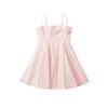 French romantic style fresh and sweet waist thin simple suspender dress summer skirt