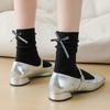 Ladies Spring and Summer Bows Are Versatile Ballet Wind Drum Stack Socks