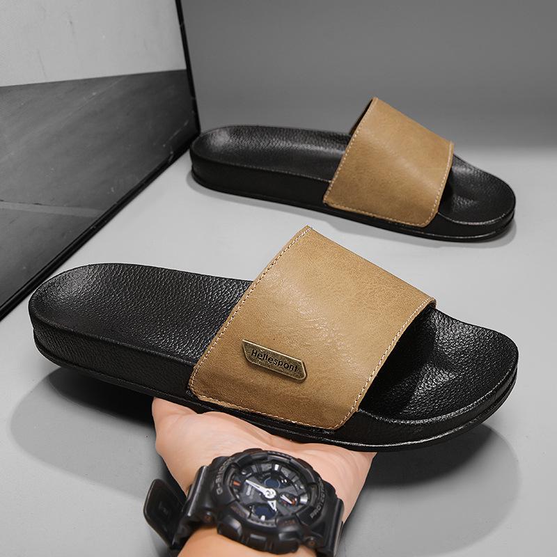 Men's High-End Solid Color Summer Beach Sandals with One Strap (2025)