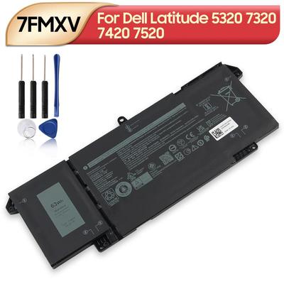 7FMXV Replacement Battery For DELL Latitude 5320 7320 7420 7520 3941mAh