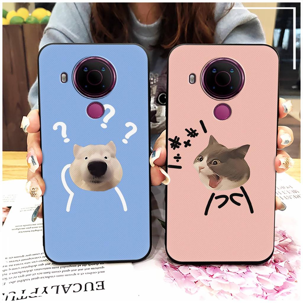 Shockproof Couple Phone Case For Nokia 5.4 Durable Phone Pouch Dirt-resistant Protective Anti-knock TPU Graffiti Cute