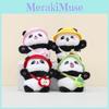 Soft And Cuddly Plush Panda Doll With Colorful Hat Perfect For Backpacks And Keyrings