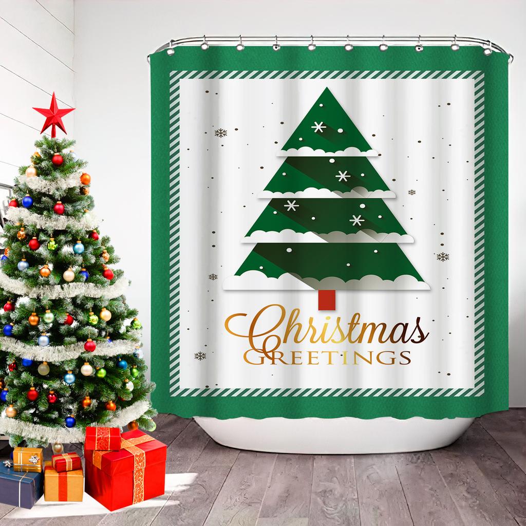 JINRUN Bathroom Thickened Waterproof Curtain Mildew Proof Shower Curtain Shower Partition Curtain Shower Curtain Bathroom Curtain Free Perforation