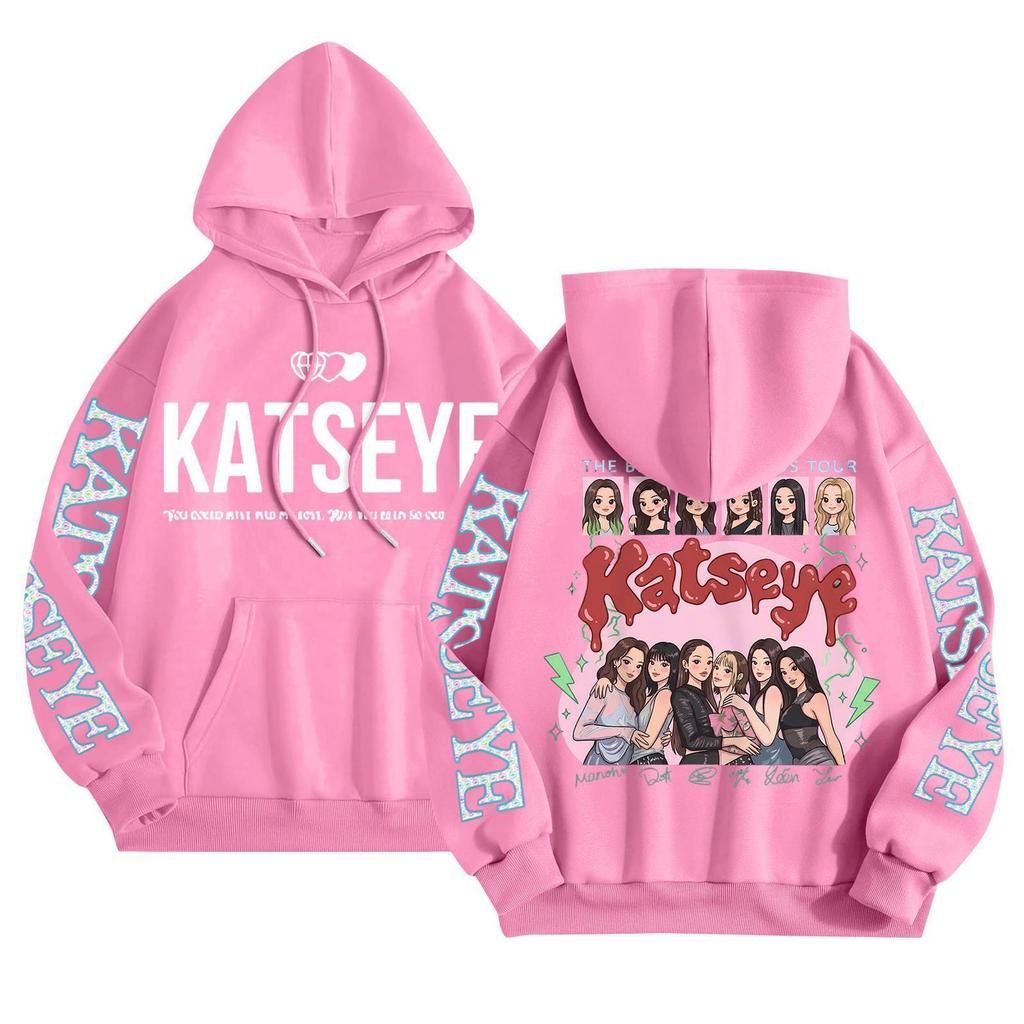 Unisex Módní Lehký Pulovr s Dlouhým Rukávem s Kapsami Tištěná Mikina s Kapucí