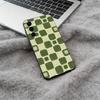 Fresh Checkerboard Soft Silicone phone Case for Samsung Galaxy A73/A71/A72/A70/A53/A52/A51 - Black