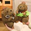 Stuffed Lifelike Mining Marmota Plush Toys Simulated Ethnic Samba Skirt Dress Groundhog Animals Hug Dolls Toys Birthday Gift