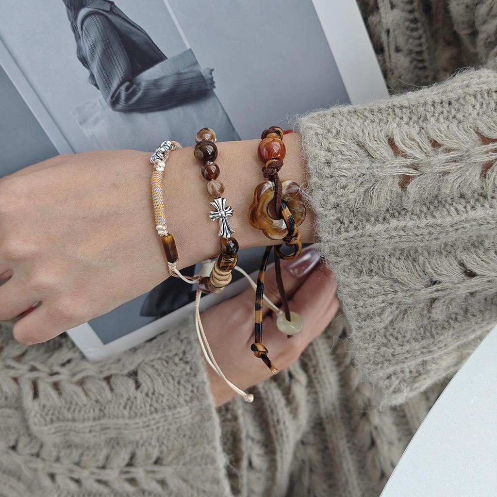 Maillard Double-Layer Ethnic Pull-String Bracelet - Bohemian Style Niche Jewelry