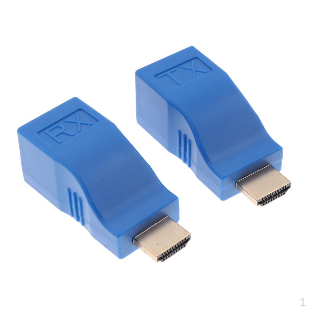 

1xHDMI 1080P 30M Extender Over Ethernet LAN Network Cable Adapter