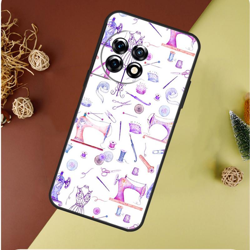 Sewing Machine For OnePlus 13 13R 12 12R 11 9 10 Pro 8T 9RT 10T 10R Nord 4 CE 2 3 Lite N20 N30 Phone Case