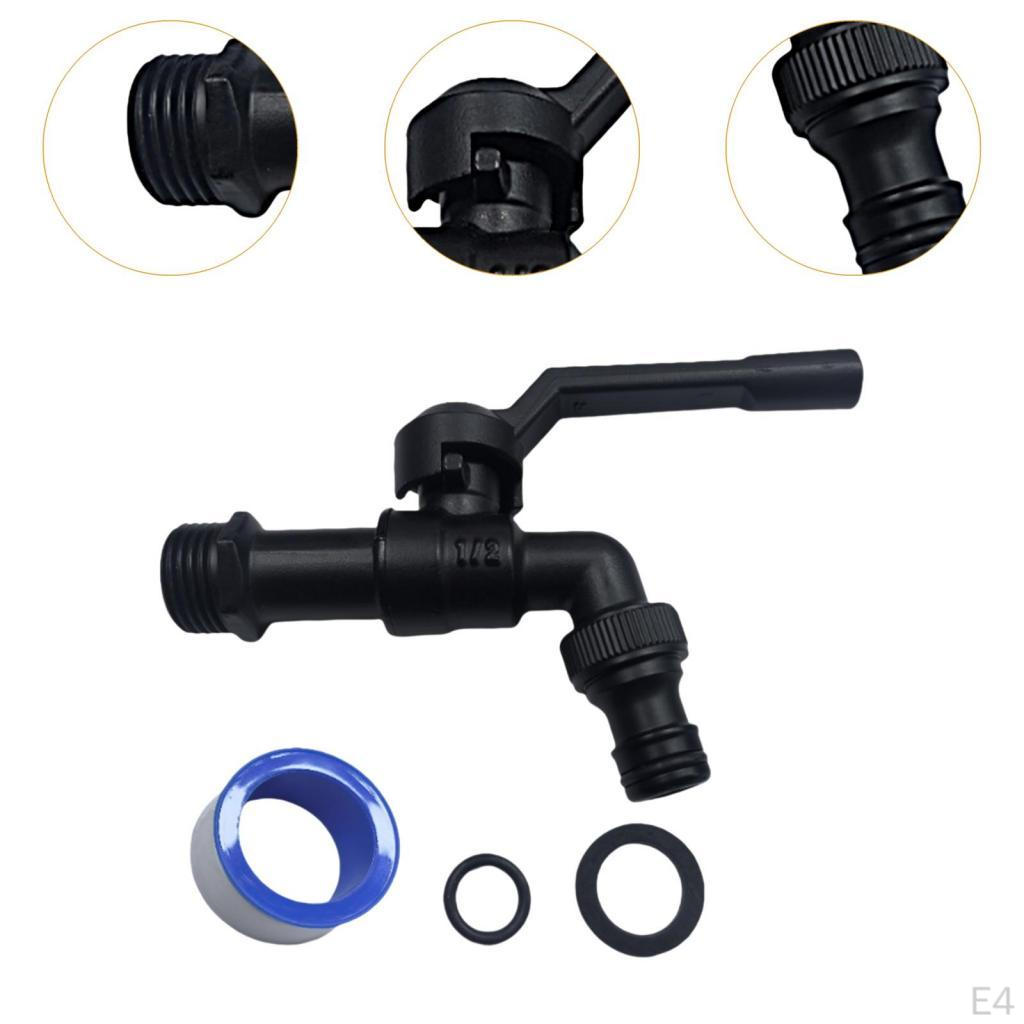 1 in 2 Out Outdoor Faucet Brass Simple to Use Cold Water Multipurpose Bibcocks for Hotel