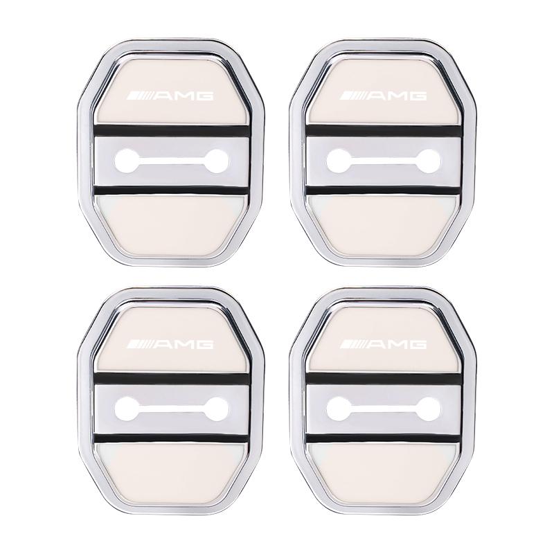 

4Pcs Silicone Car Door Lock Cover Protective Buckle Cover Sticker For Mercedes Benz AMG GLC W203 W206 W220 W205 W211 W212 W201