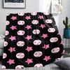 Star Pattern Print Flannel Blanket,High Quality Comfortable for All Seasons,Home Decor,Warmth and Comfort,Perfect for Christmas Gifts