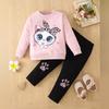 Minimalist Sweet Girls' Toddler Long-Sleeve Dress