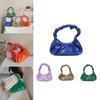 Stylish Korean Cloud Purse 2022 Pu Wrinkled Bag For Women Casual Shoulder