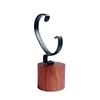 Wooden C-Shaped Watch Holder Single Slot Jewelry Bracelet Organizer Display Stand for Personal Use 1Pcs